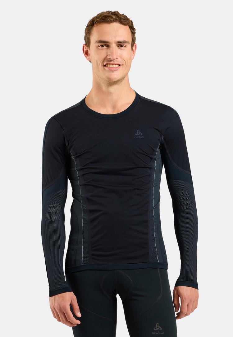 Odlo Odlo ZEROWEIGHT PK WINDPROOF WARM Funktionsshirt Herren - black - odlo concrete grey(60064) - 0 | SportScheck