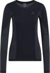 Odlo ZEROWEIGHT PK WINDPROOF WARM Funktionsshirt Damen - black - odlo concrete grey(60064)
