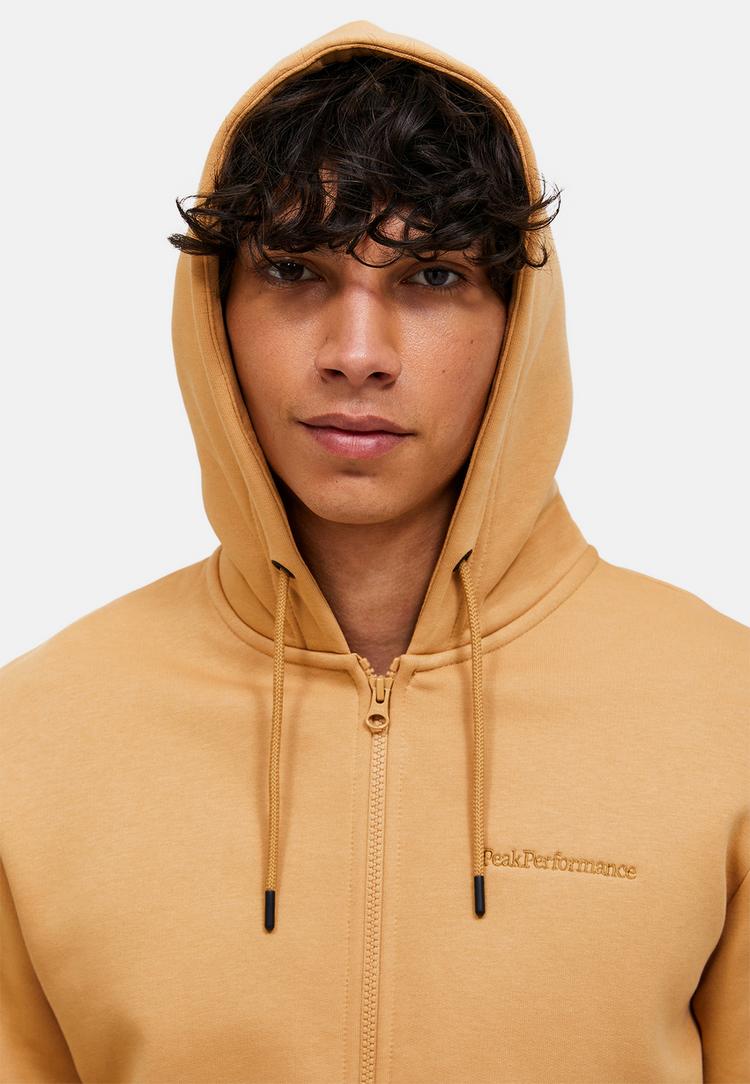 Peak Performance Peak Performance M Original Small Logo Zip Hood Sweatshirt Herren - CAMEL - 1 | SportScheck