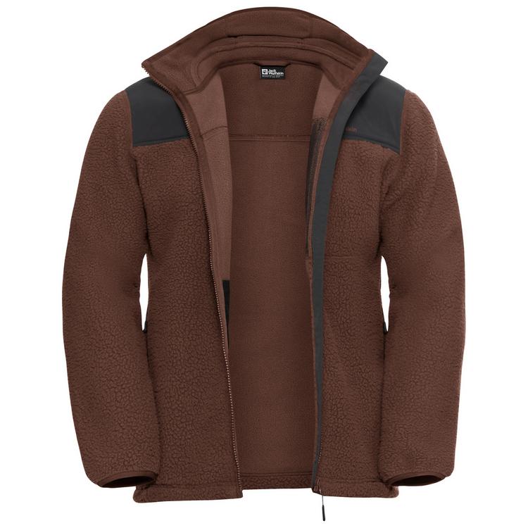 Jack Wolfskin Jack Wolfskin KAMMWEG PILE FZ M Fleecejacke Herren - hot choc - 3 | SportScheck