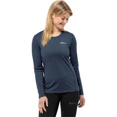 Rückansicht von Jack Wolfskin SKY THERMAL L/S W Funktionsshirt Damen midnight sky