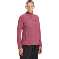 Rückansicht von Jack Wolfskin TAUNUS FZ W Fleecejacke Damen raisin