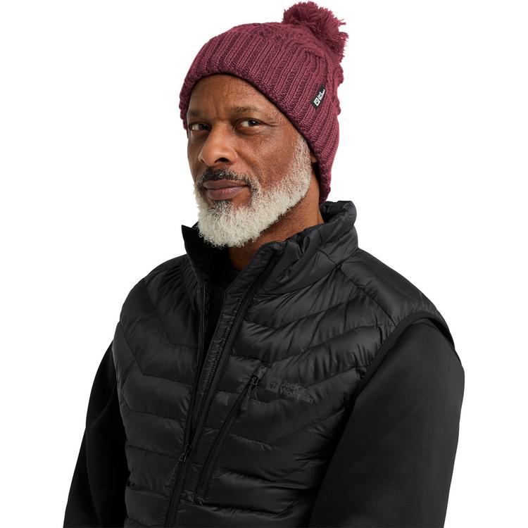 Jack Wolfskin Jack Wolfskin POMPOM BEANIE Stirnband - raisin - 2 | SportScheck
