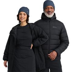 Rückansicht von Jack Wolfskin RIB KNIT BEANIE Stirnband midnight sky