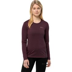 Rückansicht von Jack Wolfskin SKY THERMAL L/S W Funktionsshirt Damen amaranth