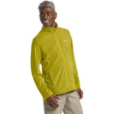 Rückansicht von Jack Wolfskin TAUNUS FZ M Fleecejacke Herren chartreuse