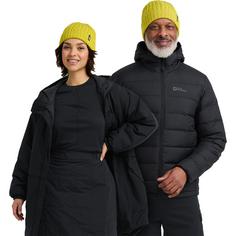 Rückansicht von Jack Wolfskin RIB KNIT BEANIE Stirnband chartreuse