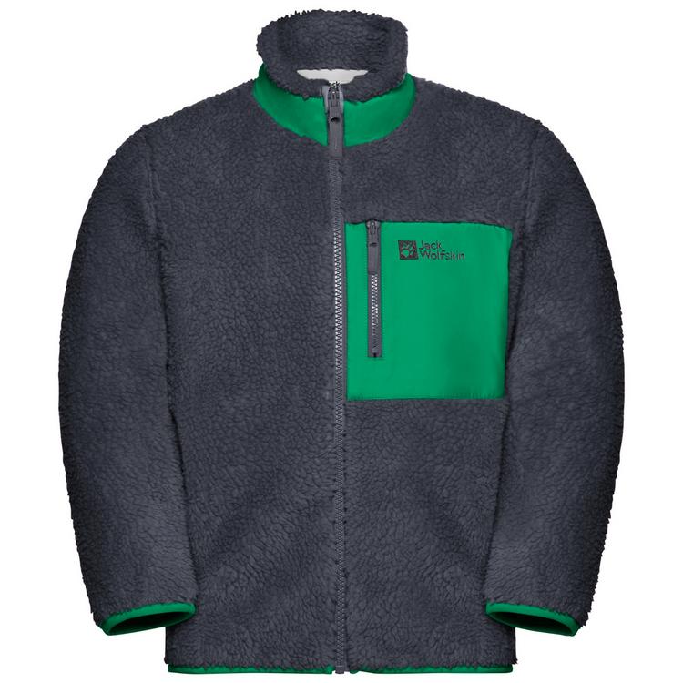 Jack Wolfskin Jack Wolfskin ICE CURL JACKET K Fleecejacke Kinder - phantom / green - 0 | SportScheck
