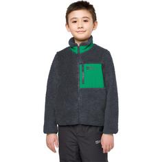 Rückansicht von Jack Wolfskin ICE CURL JACKET K Fleecejacke Kinder phantom / green