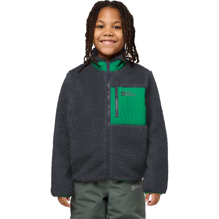 Jack Wolfskin Jack Wolfskin ICE CURL JACKET K Fleecejacke Kinder - phantom / green - 2 | SportScheck