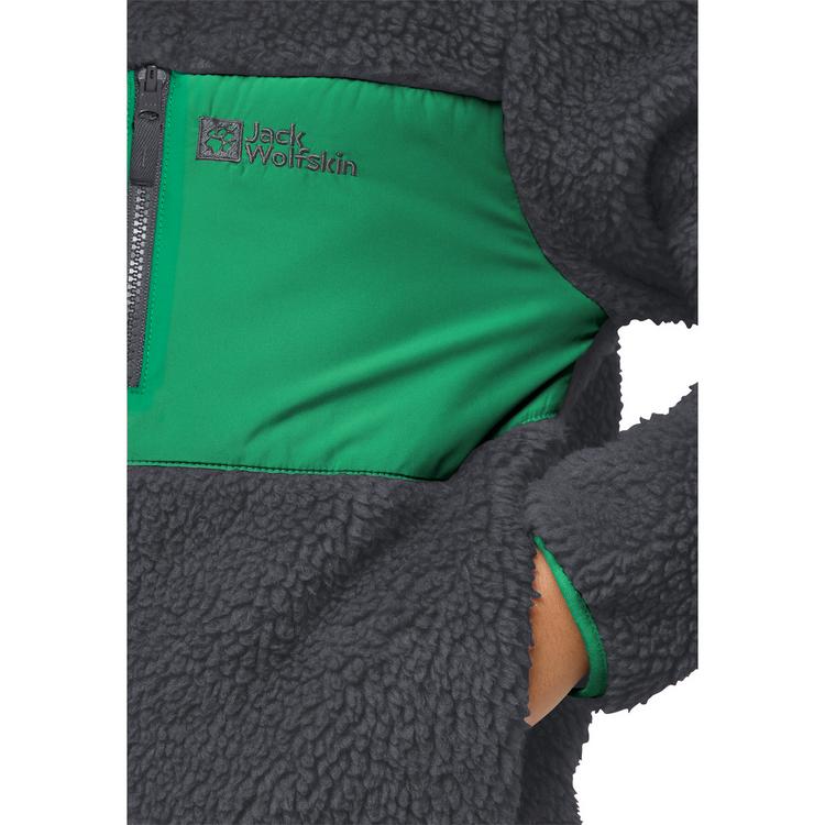 Jack Wolfskin Jack Wolfskin ICE CURL JACKET K Fleecejacke Kinder - phantom / green - 0 | SportScheck