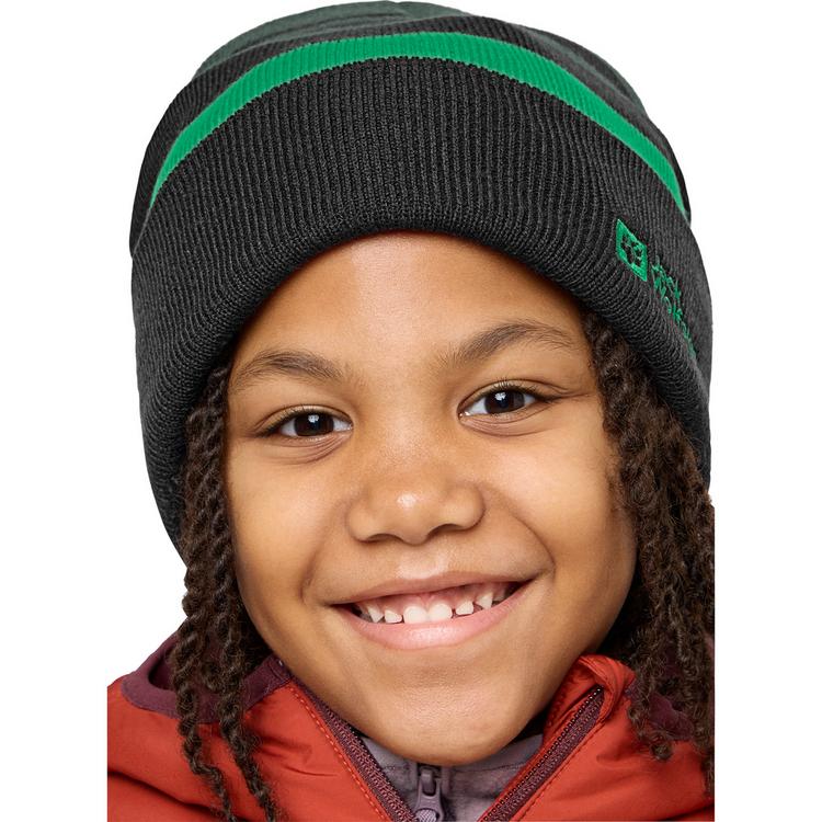 Jack Wolfskin Jack Wolfskin STRIPY KNIT BEANIE K Stirnband Kinder - slate green/mystic - 1 | SportScheck