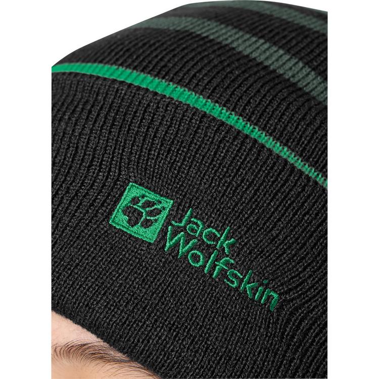 Jack Wolfskin Jack Wolfskin STRIPY KNIT BEANIE K Stirnband Kinder - slate green/mystic - 0 | SportScheck