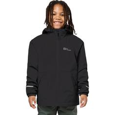 Rückansicht von Jack Wolfskin ICELAND 3IN1 JACKET K Doppeljacke Kinder black
