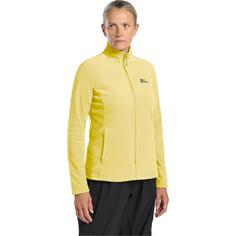 Rückansicht von Jack Wolfskin TAUNUS FZ W Fleecejacke Damen lemon ice
