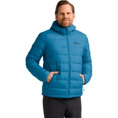 Rückansicht von Jack Wolfskin ATHER DOWN HOODY M Daunenjacke Herren aurora blue