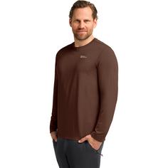 Rückansicht von Jack Wolfskin SKY THERMAL L/S M Funktionsshirt Herren hot choc