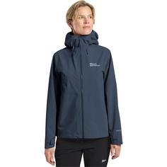 Rückansicht von Jack Wolfskin HIGHEST PEAK 3L JKT W Outdoorjacke Damen midnight sky