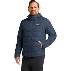 Rückansicht von Jack Wolfskin ATHER DOWN HOODY M Daunenjacke Herren midnight sky / dark navy