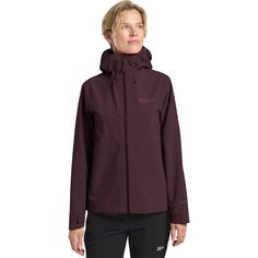 Rückansicht von Jack Wolfskin HIGHEST PEAK 3L JKT W Outdoorjacke Damen amaranth