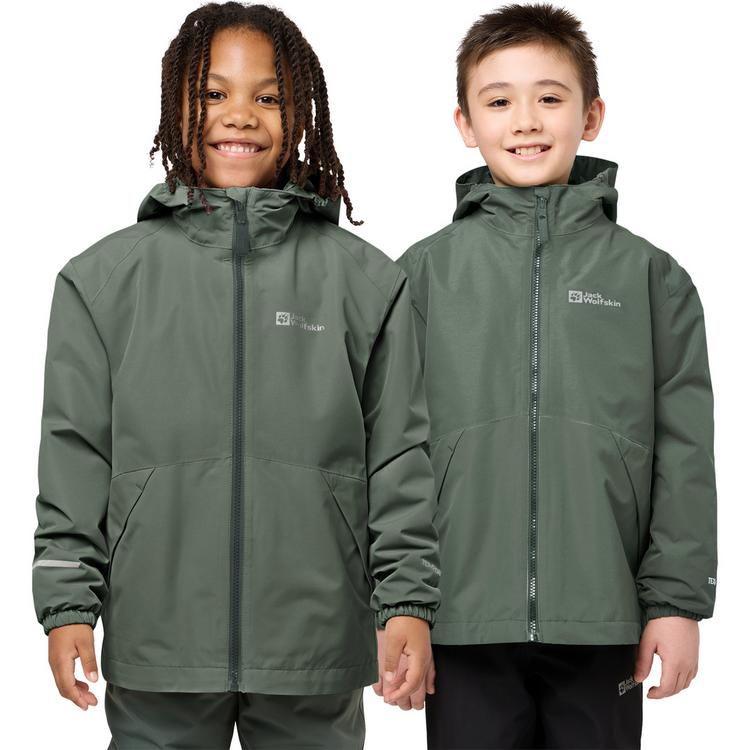 Jack Wolfskin Jack Wolfskin ICELAND 3IN1 JACKET K Doppeljacke Kinder - Slate green / slate green - 0 | SportScheck