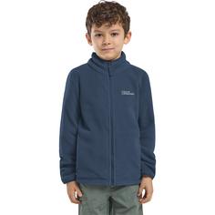 Rückansicht von Jack Wolfskin TAUNUS JACKET K Fleecejacke Kinder midnight sky