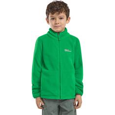 Rückansicht von Jack Wolfskin TAUNUS JACKET K Fleecejacke Kinder mystic green