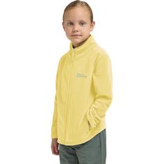 Rückansicht von Jack Wolfskin TAUNUS JACKET K Fleecejacke Kinder lemon ice