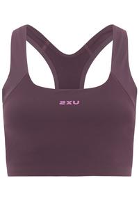 2XU Robbed Longline Low Impact Bra BH Damen - port-hyper violet