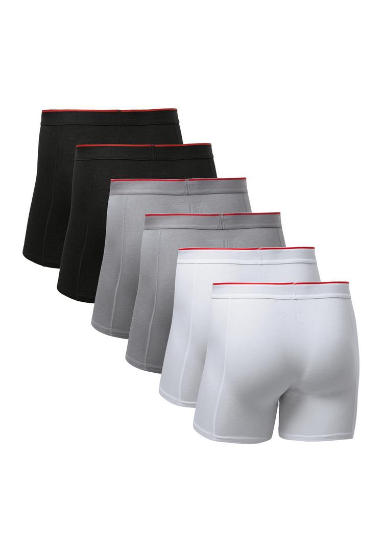 DANISH ENDURANCE DANISH ENDURANCE Bamboo Trunks with fly Unterhose Herren - black_red_grey_white - 0 | SportScheck