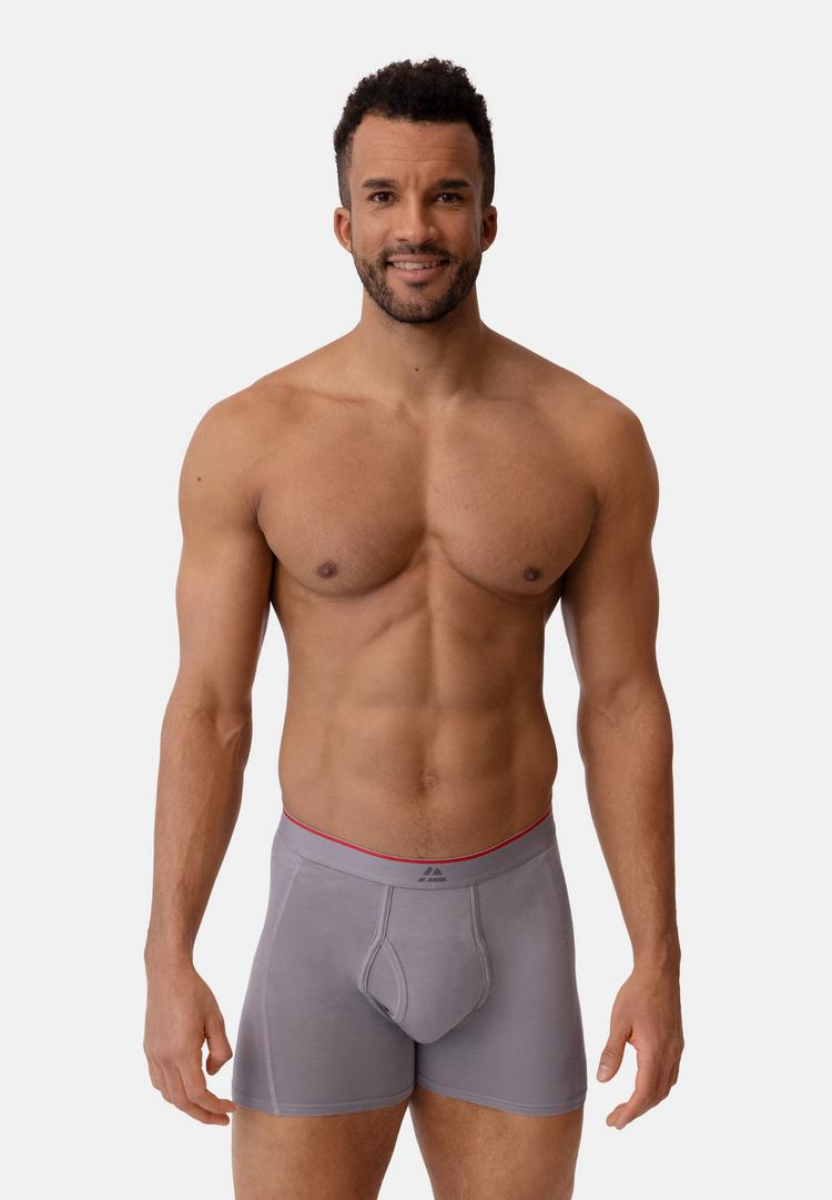 DANISH ENDURANCE DANISH ENDURANCE Bamboo Trunks with fly Unterhose Herren - black_red_grey_white - 0 | SportScheck