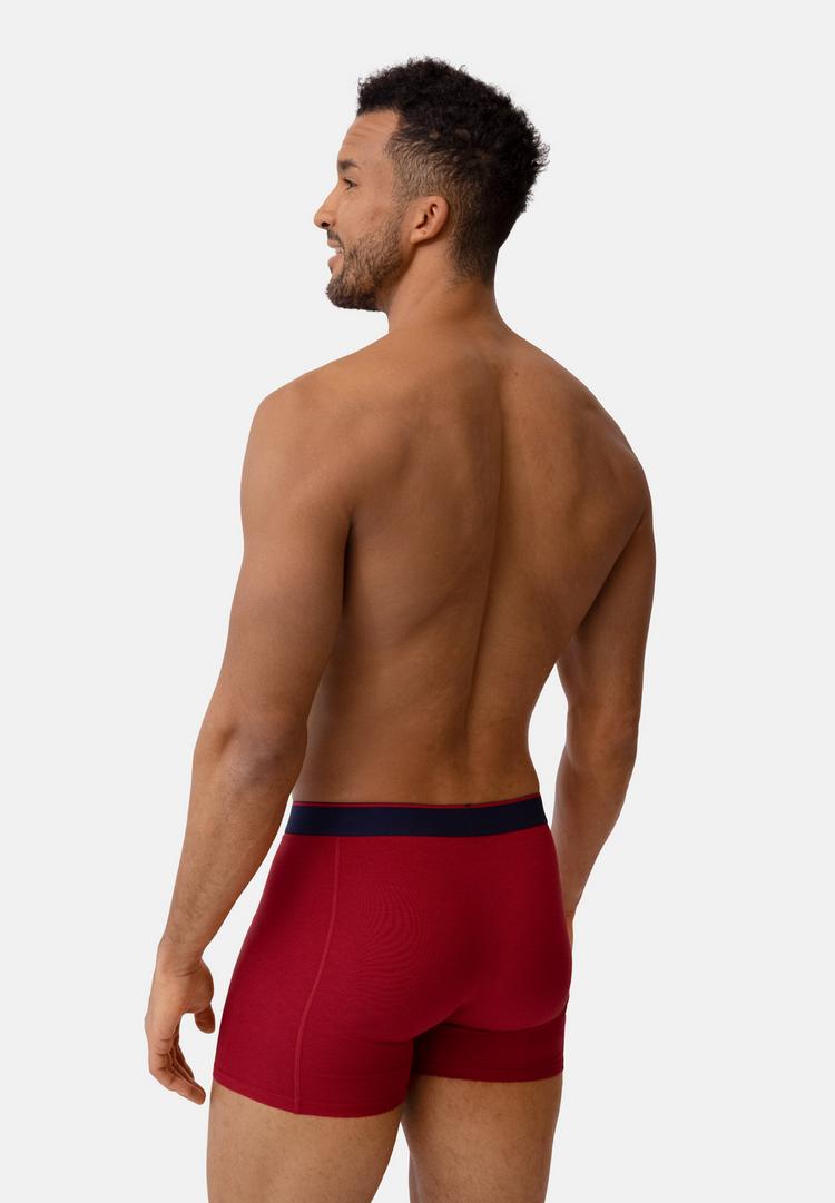 DANISH ENDURANCE DANISH ENDURANCE Bamboo Trunks with fly Unterhose Herren - black_red_red_blue - 1 | SportScheck