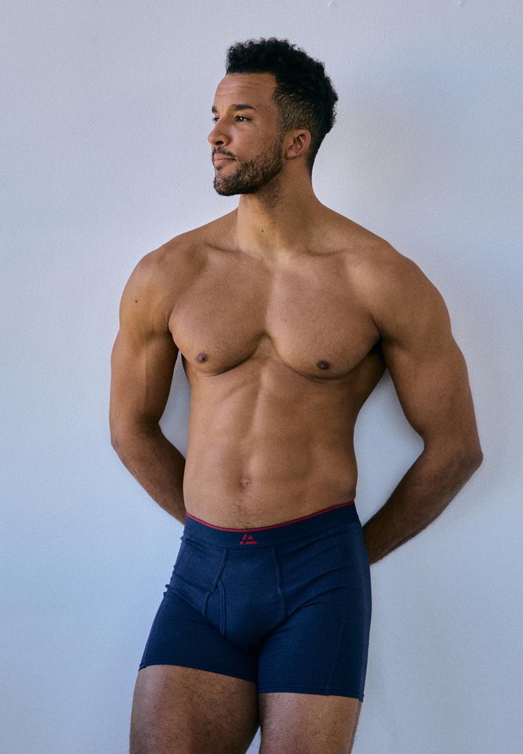 DANISH ENDURANCE DANISH ENDURANCE Bamboo Trunks with fly Unterhose Herren - black_red_red_blue - 0 | SportScheck