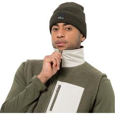 Rückansicht von Jack Wolfskin PERGAMON BEANIE Stirnband obsidian moss