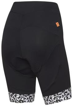 Rückansicht von RH+ New Elite W Short Fahrradtights Damen black-savana white