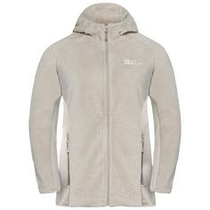 Jack Wolfskin ROTWAND HOODED FZ W Fleecejacke Damen pale sand