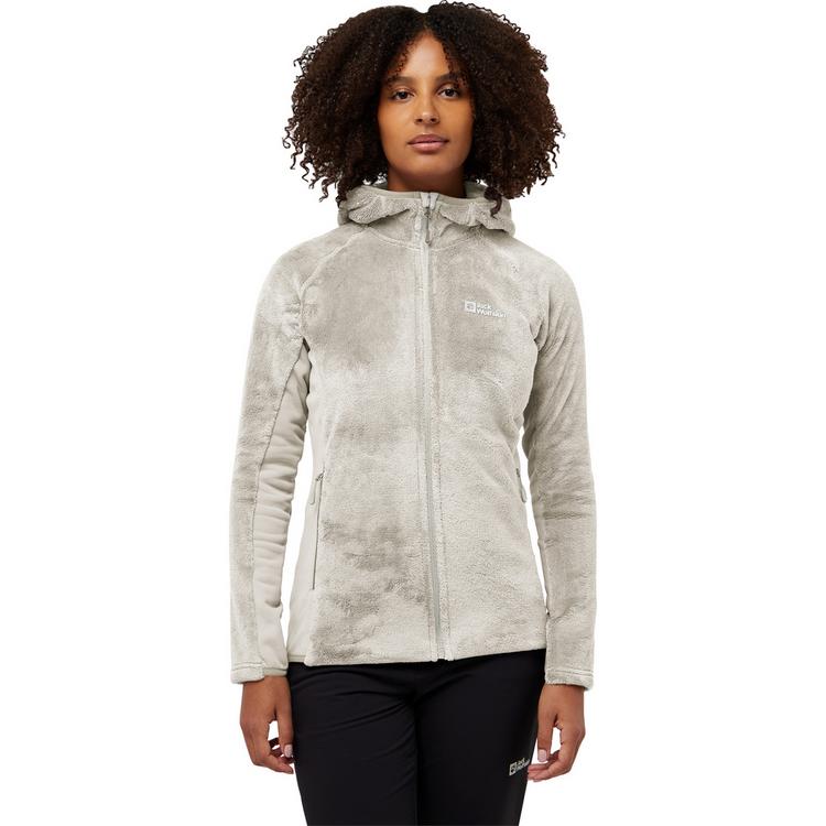 Jack Wolfskin Jack Wolfskin ROTWAND HOODED FZ W Fleecejacke Damen - pale sand - 0 | SportScheck