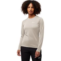 Rückansicht von Jack Wolfskin VONNAN LS T W Funktionsshirt Damen pale sand