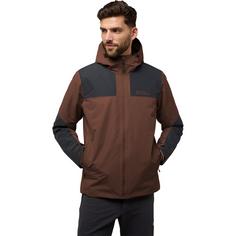 Rückansicht von Jack Wolfskin JASPER INS JKT M Funktionsjacke Herren hot choc