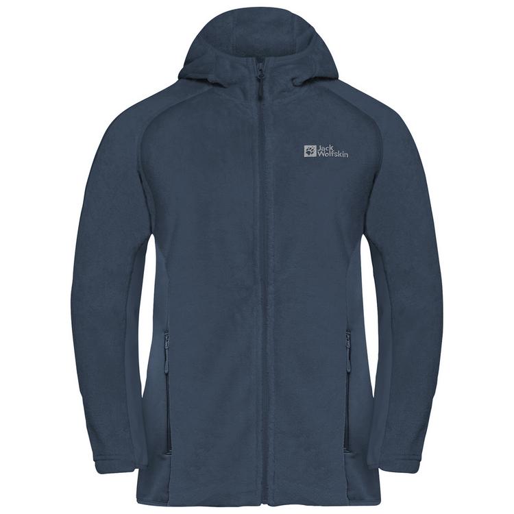 Jack Wolfskin Jack Wolfskin ROTWAND HOODED FZ W Fleecejacke Damen - midnight sky - 0 | SportScheck