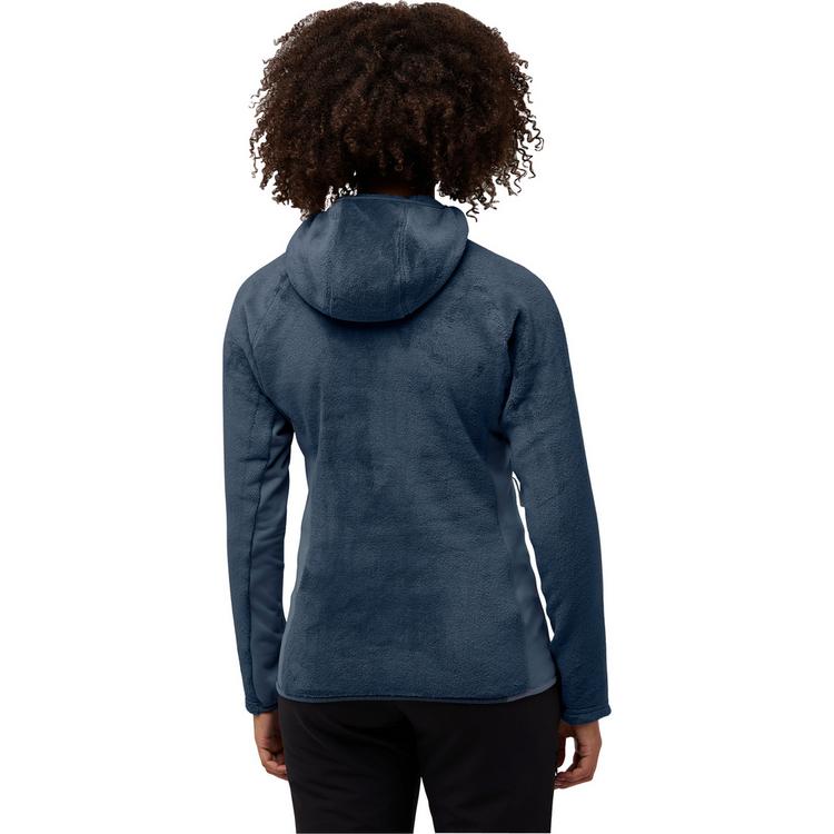 Jack Wolfskin Jack Wolfskin ROTWAND HOODED FZ W Fleecejacke Damen - midnight sky - 1 | SportScheck