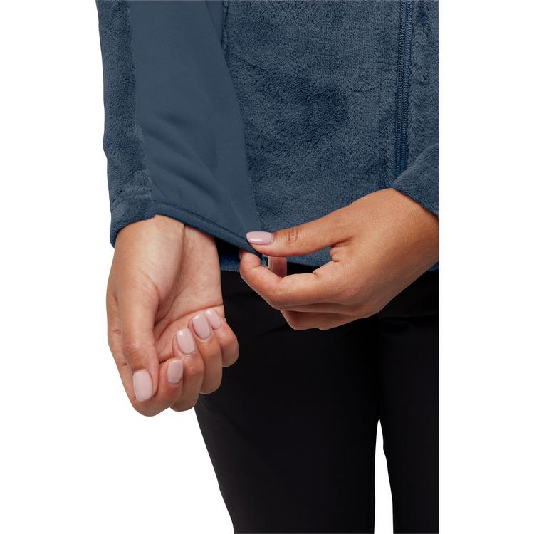 Jack Wolfskin Jack Wolfskin ROTWAND HOODED FZ W Fleecejacke Damen - midnight sky - 0 | SportScheck