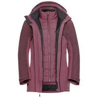 Jack Wolfskin HUNBERG 3IN1 JKT W Doppeljacke Damen - raisin