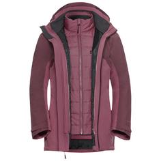 Jack Wolfskin HUNBERG 3IN1 JKT W Doppeljacke Damen raisin