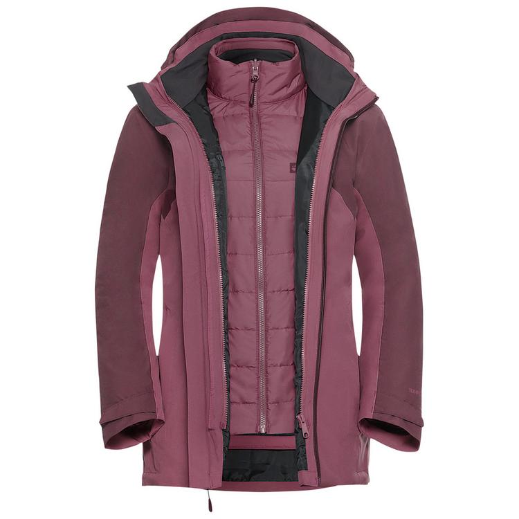 Jack Wolfskin Jack Wolfskin HUNBERG 3IN1 JKT W Doppeljacke Damen - raisin - 0 | SportScheck