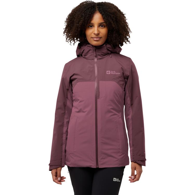 Jack Wolfskin Jack Wolfskin HUNBERG 3IN1 JKT W Doppeljacke Damen - raisin - 2 | SportScheck