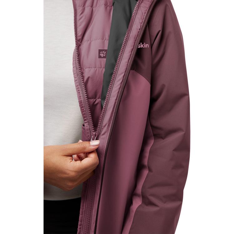 Jack Wolfskin Jack Wolfskin HUNBERG 3IN1 JKT W Doppeljacke Damen - raisin - 0 | SportScheck