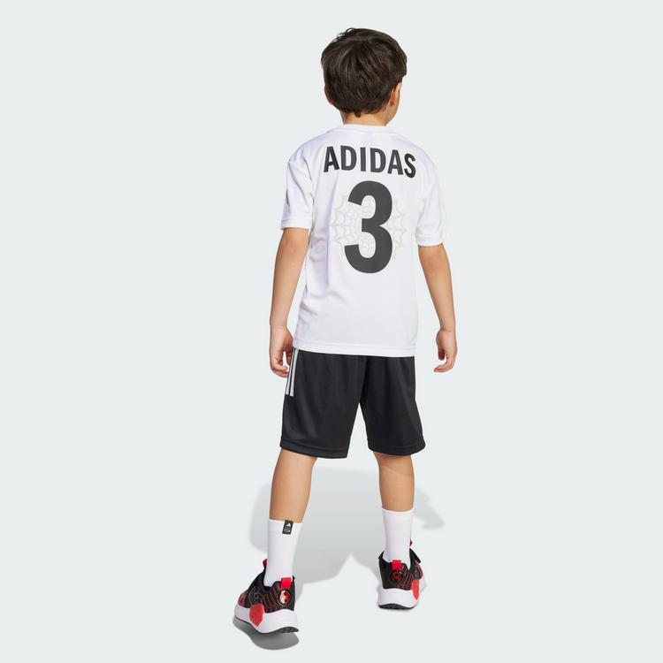 adidas adidas Marvel Spider-Man T-Shirt-Set f&uuml;r Kinder Trainingsanzug Kinder - White / Black - 3 | SportScheck
