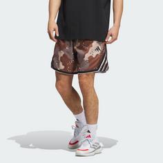 Rückansicht von adidas adidas Crazy Lite AOP Short Funktionsshorts Herren Trace Brown