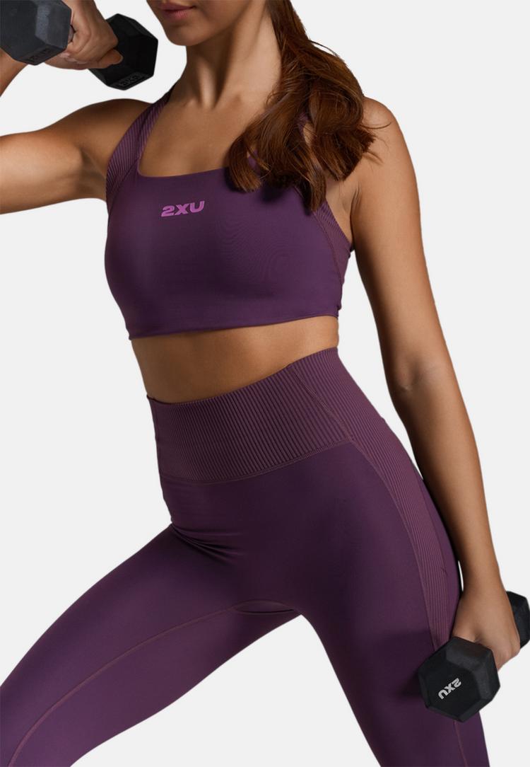 2XU 2XU Robbed Longline Low Impact Bra BH Damen - port-hyper violet - 4 | SportScheck